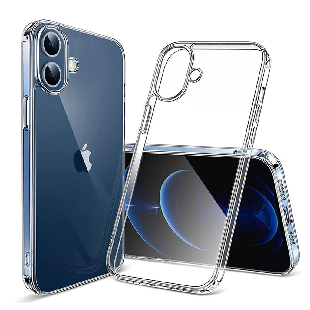 Прозрачный резиновый гелевый силиконовый чехол из ТПУ для iPhone 16 15 14 Plus 13 12 Mini 11 Pro X XR XS Max Мягкий прозрачный кристальный чехол Capa