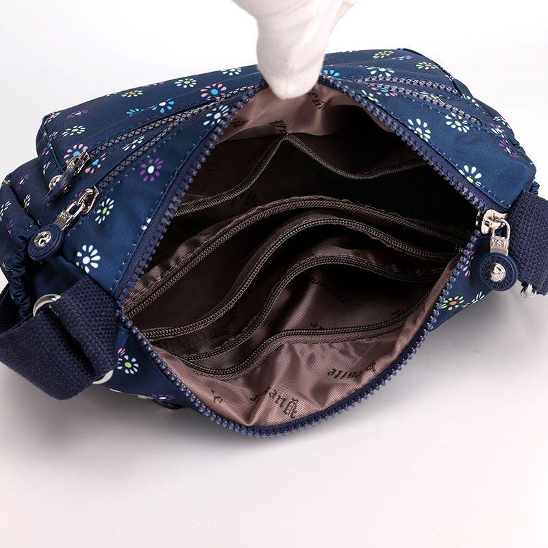 Женская сумка через плечо на одно плечо с большой вместимостью, модная и универсальная, водонепроницаемая сумка из нейлонового холста