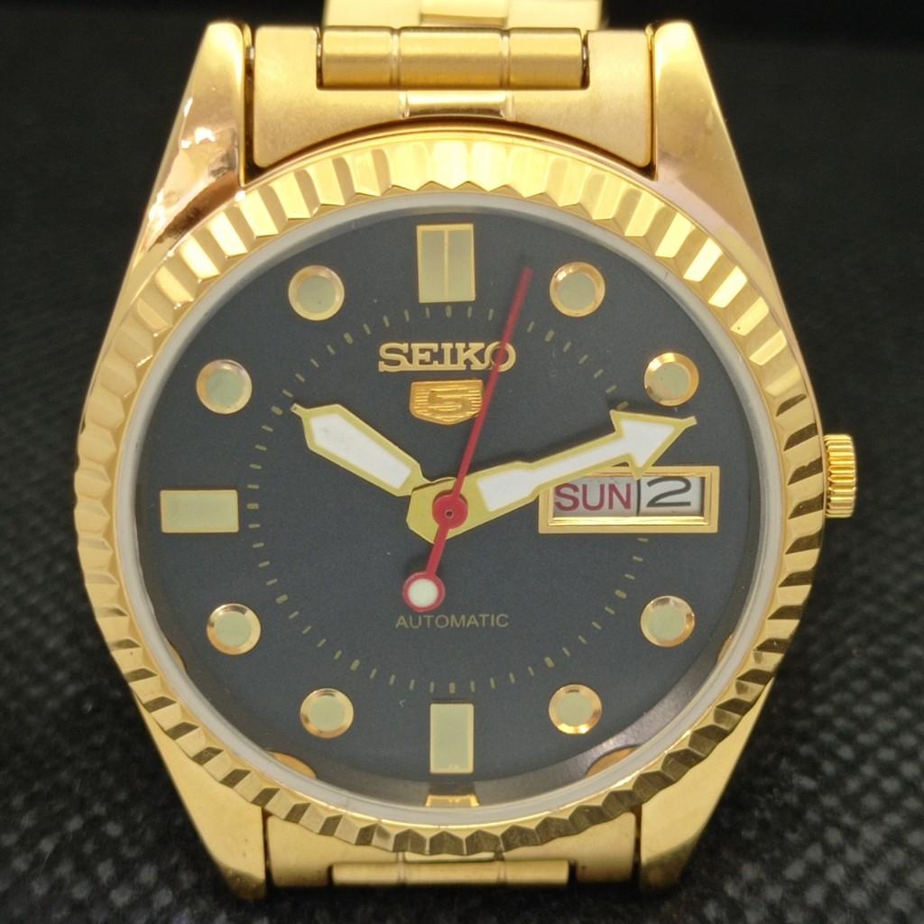ВОССТАНОВЛЕННЫЕ ВИНТАЖНЫЕ SEIKO 5 AUTO 6309A ЯПОНИЯ МУЖСКИЕ ЧАСЫ D/D ЧЕРНЫЕ 587b-a308614-9 SKU587b-a308614