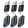 2PCS USB 3.0 To Type C OTG Charger Adapter Connector Type-C to USB Male To Type-c Adapt Converter for PC MacBook Car USB ipad 3