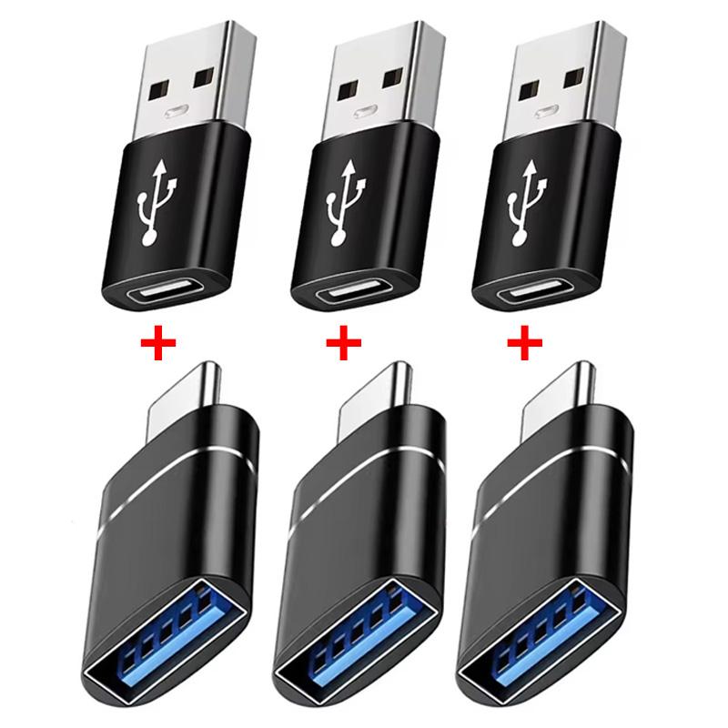 2PCS USB 3.0 To Type C OTG Charger Adapter Connector Type-C to USB Male To Type-c Adapt Converter for PC MacBook Car USB ipad 3
