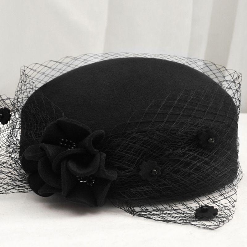 Шляпа Женская Весна и Осень Новая Берет Осень и Зима Шерстяная Шляпа Зимняя Шерстяная Шляпа Тонкая Лицо Универсальная Иностранный Стиль Цилиндр