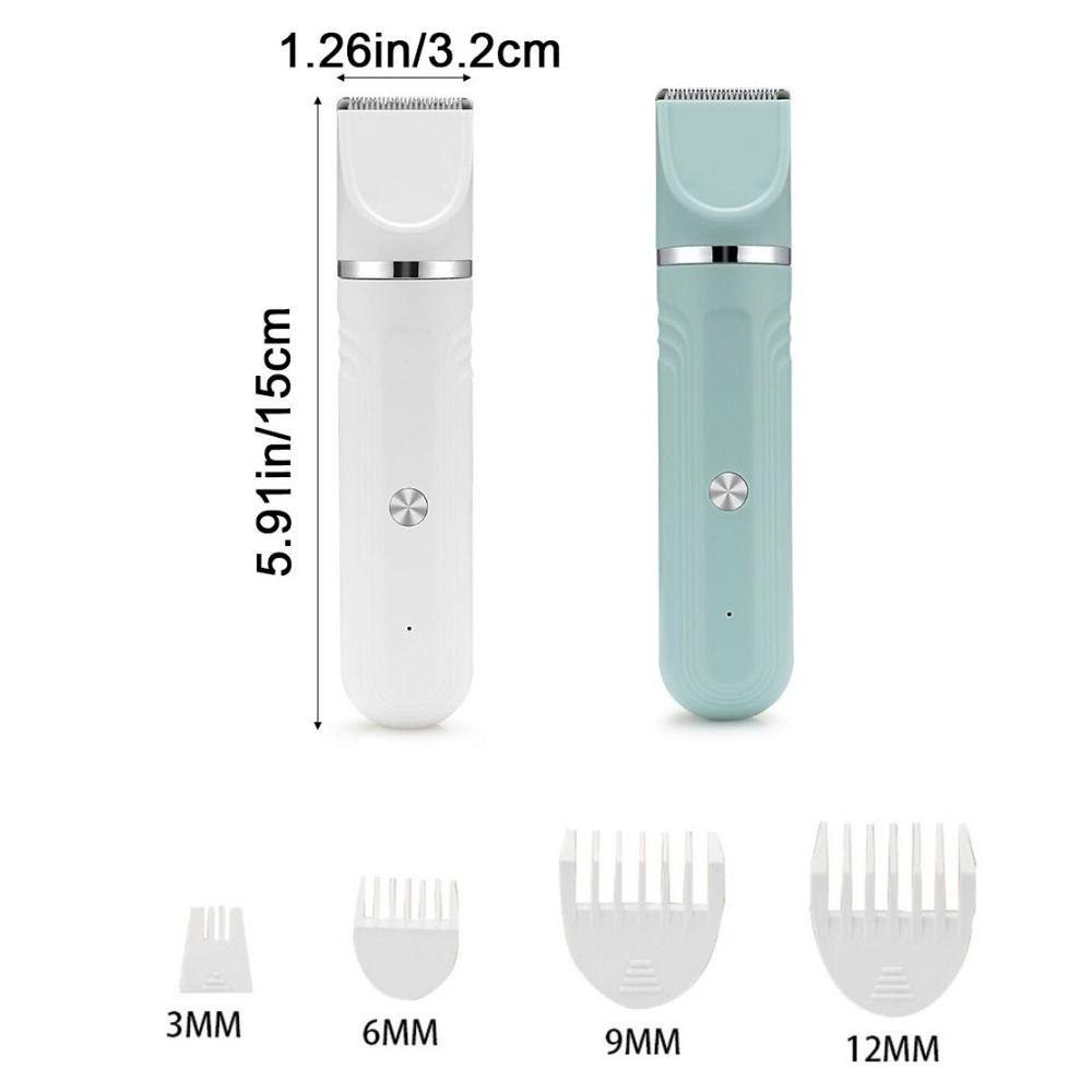 Usb Rechargeable 4 In 1 Electric Pet Hair Shaver With 4 Blades High Power Low Noise Dog Cat Hair Clipper Grooming Tool