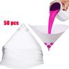 50Pcs Paint Filter Paper Disposable Purifying Straining Cup 80 Mesh Paint Strainers Nylon Mesh Uniform Filtration for Car Paint