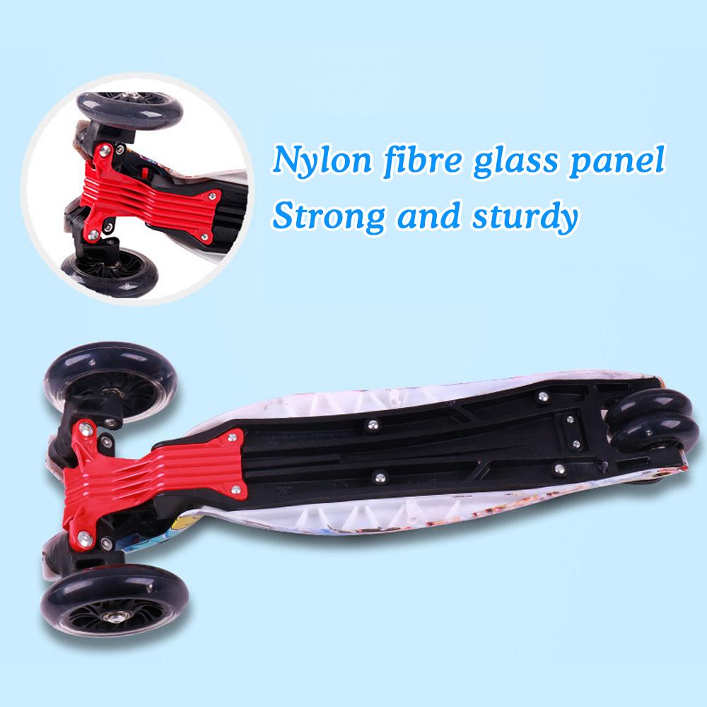 Складной самокат для детей, 3-колесный самокат со светящимися колесами, самокат для малышей 3-8 лет