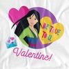 Disney Princess Unisex Adult Be True To You Mulan Valentine`s Day T-Shirt