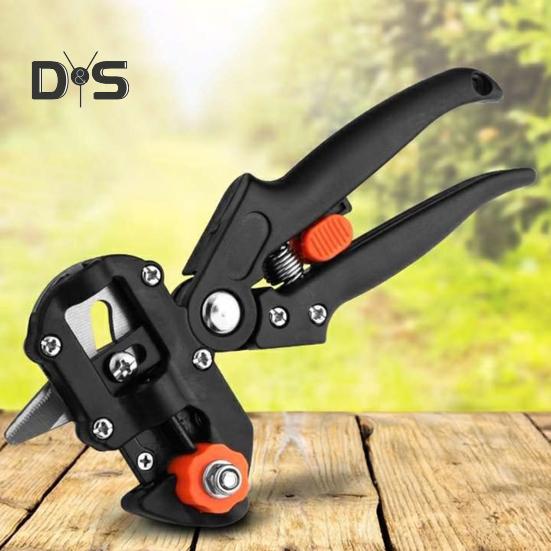 Ножницы для прививки растений Профессиональный садовый инструмент для прививки 2 в 1 Сверхпрочные секаторы для обрезки цветов, фруктовых деревьев, кустарников