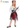 Halloween Holiday Party Pirates of the Caribbean Female Elegant White Pirate Stage Performance Noble Costume