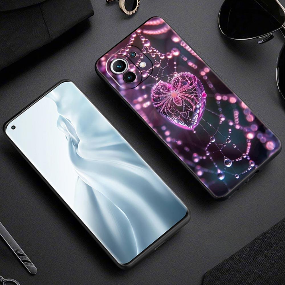 Чехол-накладка с рисунком 'Паутина' для Xiaomi Mi 17 15 14 13 12 11 Ultra 15T 14T 13T 12T 11T Pro Lite 5G Мягкий ТПУ корпус Fundas Capa Сумка