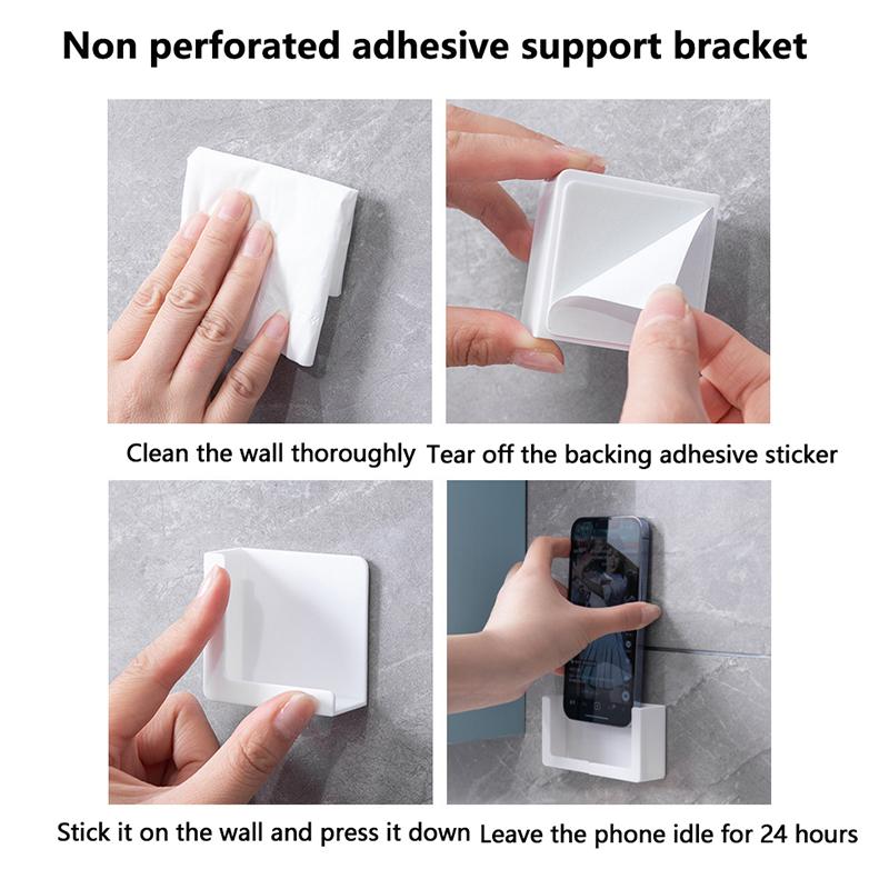 Многофункциональный настенный держатель для телефона, планшета, подставка для зарядки, держатель для очков, для кухни, кровати, офиса, гостиной