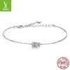 Starlight Sparkling Moissanite Bracelet, Exquisite Simple And Versatile S925 Sterling Silver Moissanite Bracelet