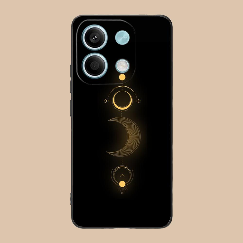 Чехол для мобильного телефона Солнце Луна для Xiaomi 15 14 13 12 Mi 11 T Ultra Lite Pro S X 5G Цветной печатный чехол Красивый роскошный чехол