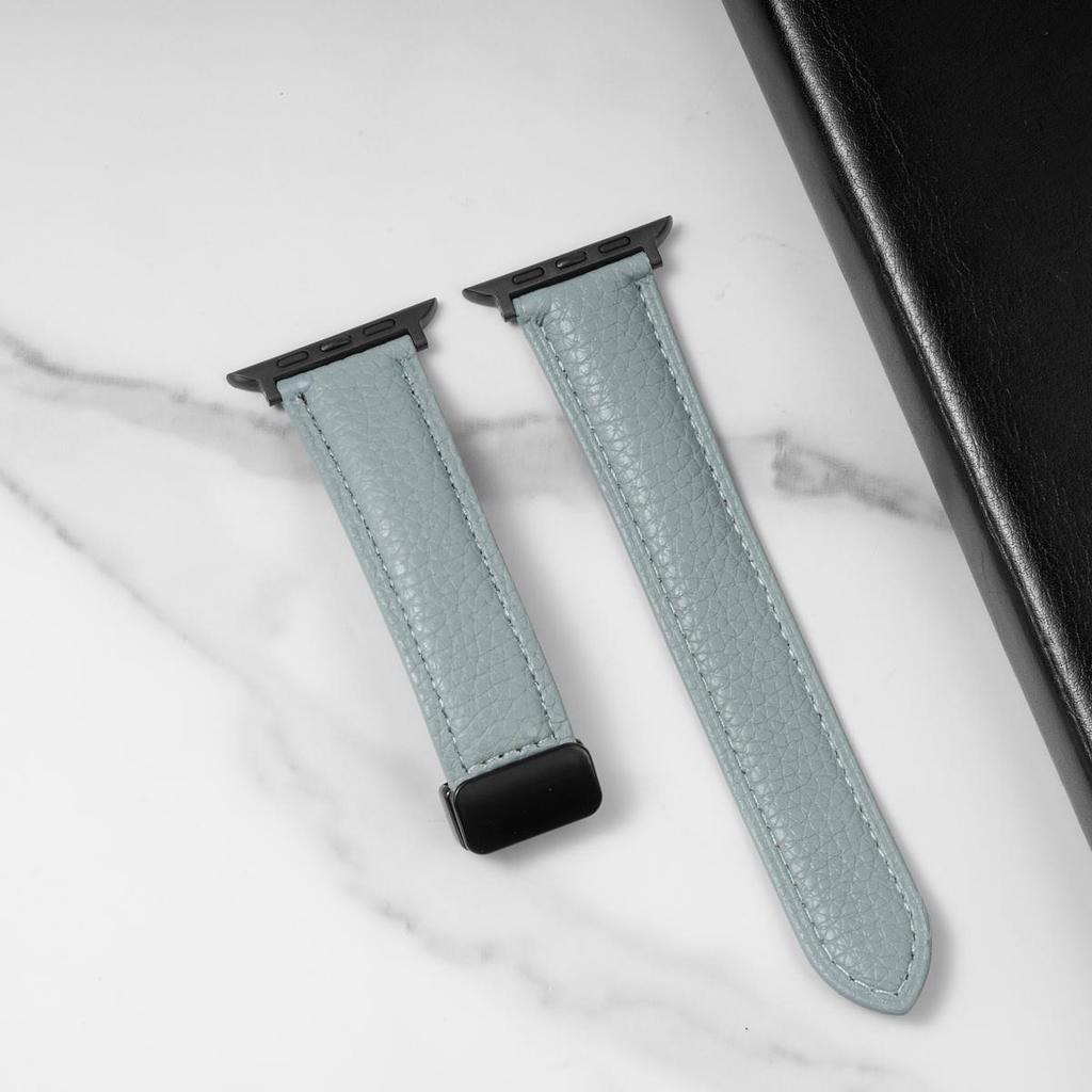 Магнитный кожаный ремешок для Apple Watch 10 ремешок 46 мм 42 мм 44 мм 45 мм 49 мм 40 41 мм Браслет correa iWatch Series ultra 5 6 se 7 8 9