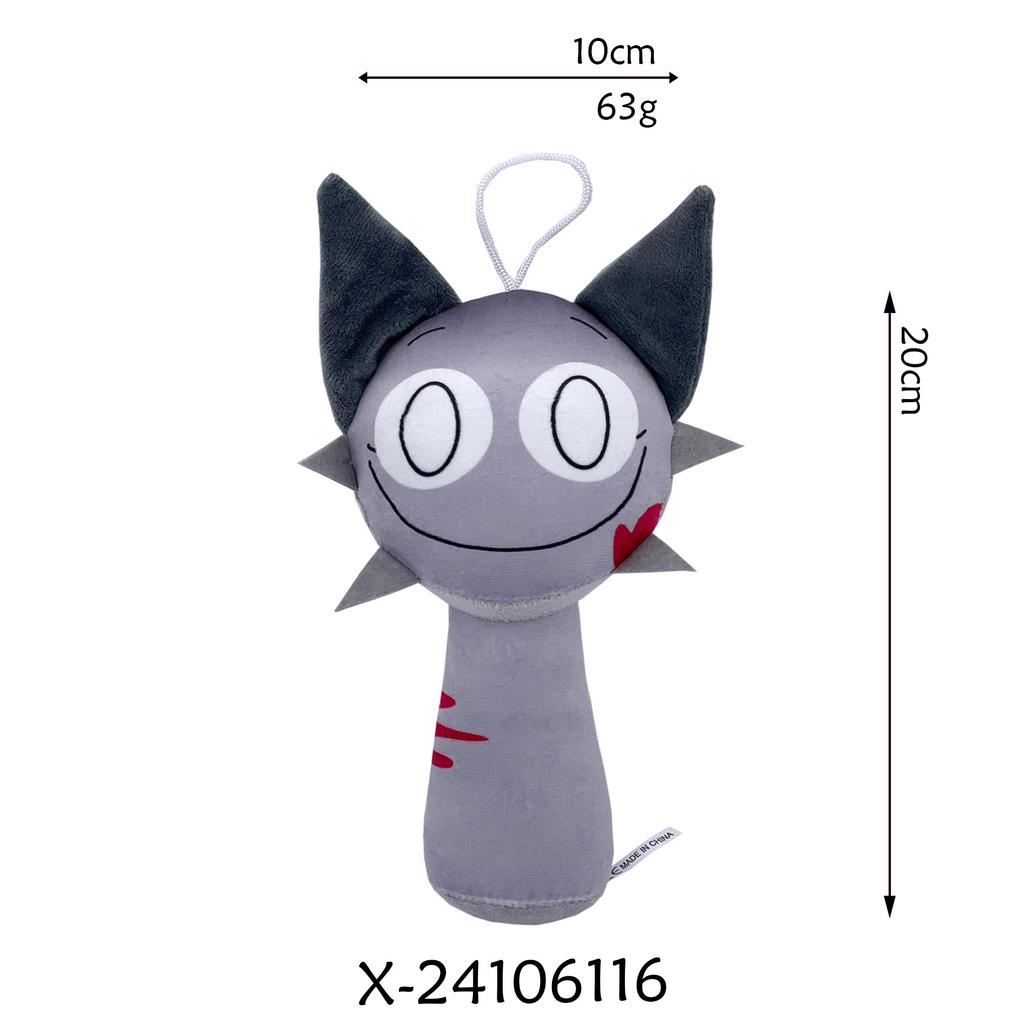 Нетоксичная плюшевая игрушка Sprunki Мистер Фан Компьютерный Спранки Плюшевая игрушка Мягкая игрушка Игры ужасов Мультяшная подушка Набитая кукла Рождество Для подарков на день рождения