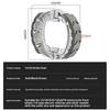 Тормозные колодки Тормозная колодка Блок Cg125 Для Gy6 50 Gy6 80 Gy6 125 Cg125 Cg150 139Qmb 152Qmi 156Fmi Скутер Мопед Квадроцикл