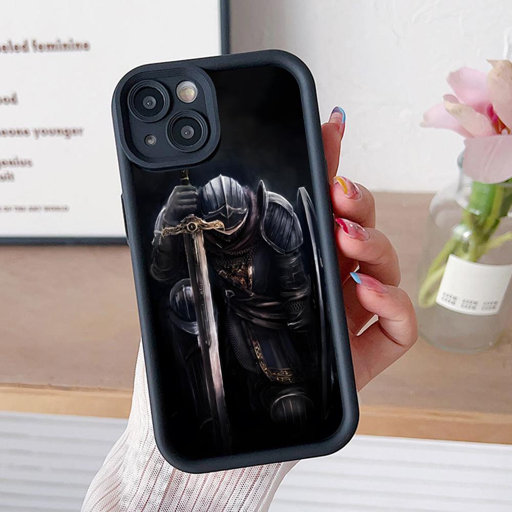 Чехол для мобильного телефона Рыцари-тамплиеры для iPhone 17 16 15 14 13 12 11 Air Pro Max Plus Утолщенный ТПУ Цветной Чехол Роскошный Чехол