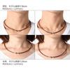 Colantotte Magnetic TAO Necklace Slim RAFFI mini Brown/Champagne Gold, Size L, Women's