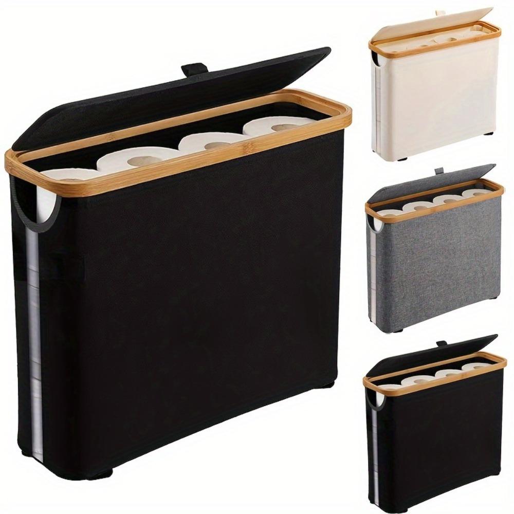 Multifunctional Toilet Paper Storage Cabinet Paper Towels Storage Box Holder Stand for Bathroom