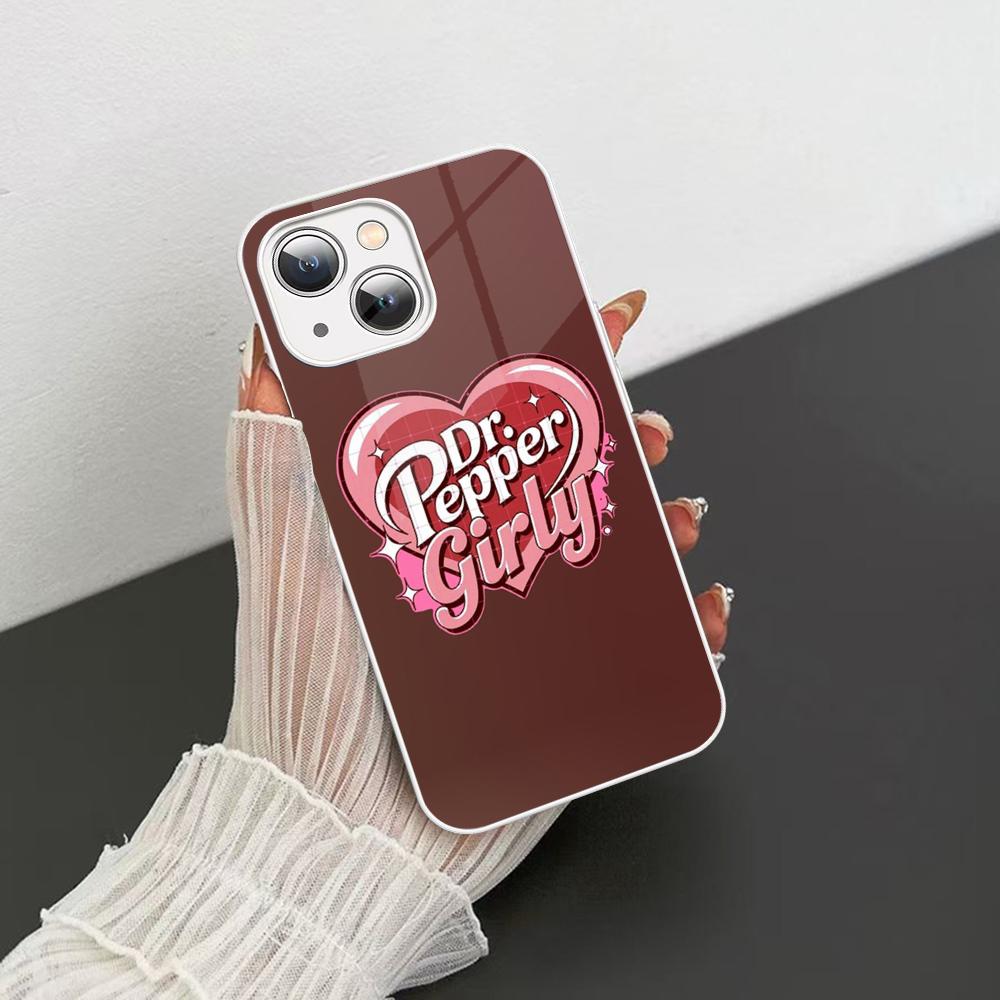 Чехол для телефона Cherry Drink D-Dr-P-Pepper для iPhone 14 13 12 Mini 11 Pro XS Max X XR 14 Plus Закаленное стекло