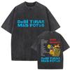Limited Rap Bad Bunny Album  Graphic T Shirt Mens Fashion Vintage Washed Short Sleeve Tshirts Hip Hop Gothic Clothing Tees