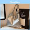 Stylish Large Capacity Tote Bag For Women In Vintage Black Silver White Brown Colors
