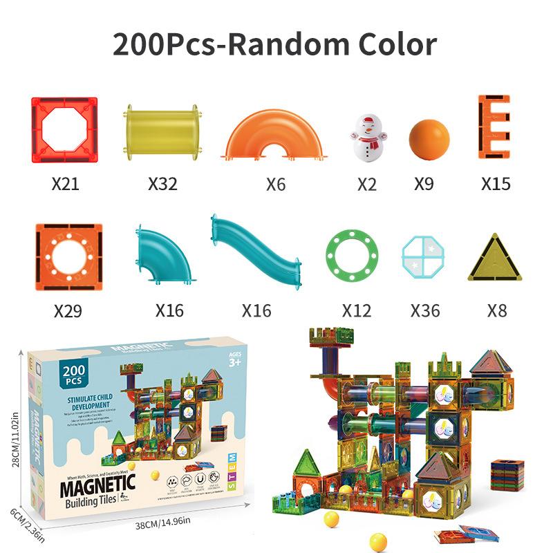 Children'S Early Education Toy Magnetic Piece Pipe Magnet Building Block Pure Magnetic Set Source Factory Puzzle
