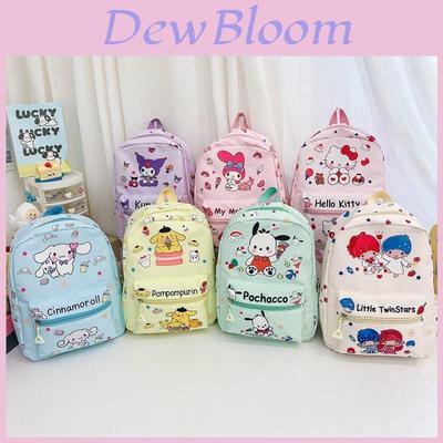 Рюкзак детский с принтом Hello Kitty Kuromi Cinnamoroll My Melody для повседневного использования
