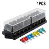 6-12 Way Fuse Box for Standard Blade Fuses Holder ATO 12Vor 24V Car or HGV