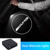 TGM3   Carbon Fiber 2PCS Car Door Lights Door Lights Logo Projector Door Welcome Light For Mercedes Benz C180 C200 C260 C300 W108 W124
