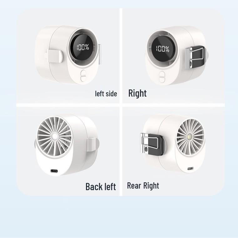 Upgraded Portable Waist & Umbrella Clip Fan - Outdoor/Desk USB Mini Cooling Gadget