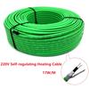 Heating Cable 220V Pipe Self Limiting Heater Can Work Inside Pipe 17w/m Heating Wire For Roof And Gutters