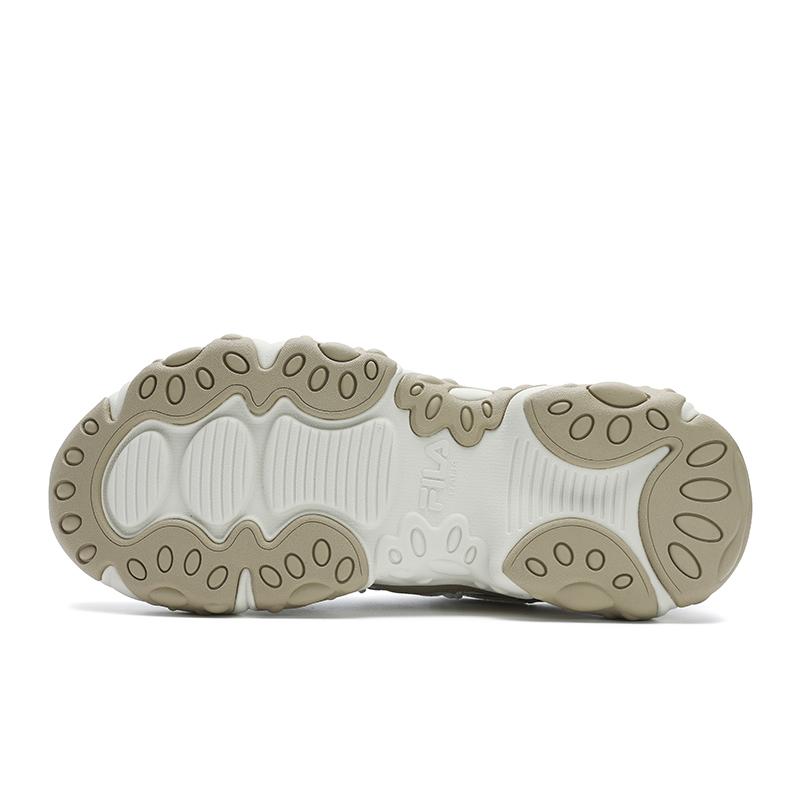 Fila Fluid 6 Кошачья лапка 6 Модные модные универсальные низкие кроссовки Мужские кроссовки Белый Коричневый F12M532105FNP