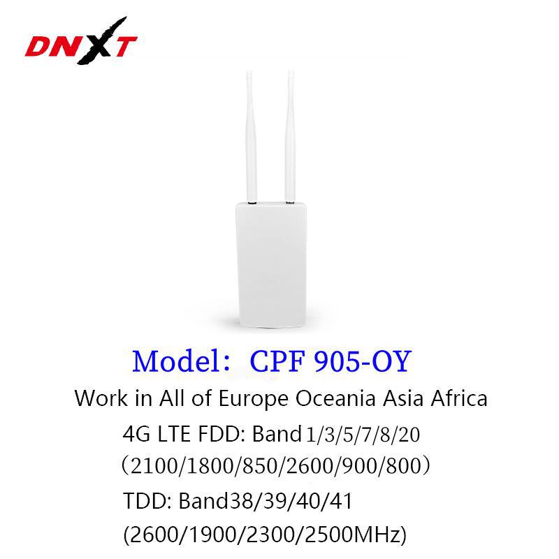 Наружный водонепроницаемый беспроводной маршрутизатор 4G с SIM-картой CPF905