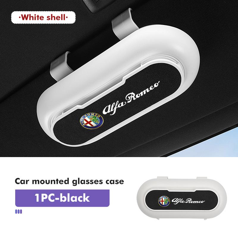Car Sun Visor Sunglasses Box Storage Case Organize Boxs For Alfa Romeo 159 Giulietta Giulia 147 Mito 156 159 166 GT Stelvio def789