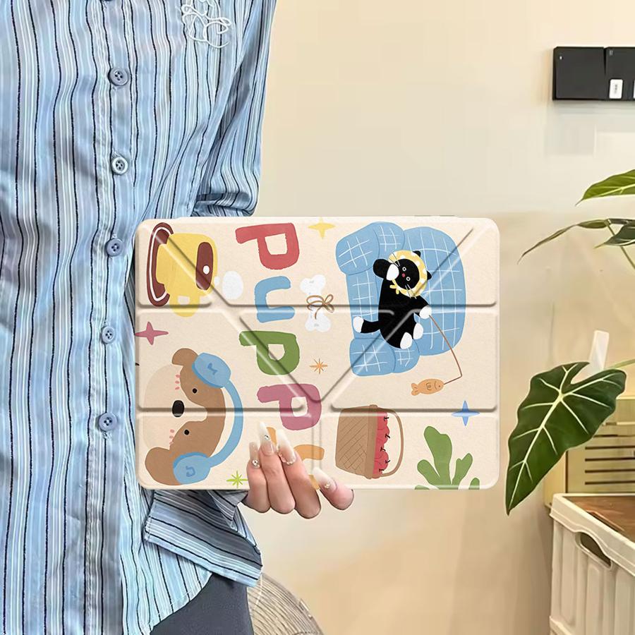Чехол-подставка для планшета iPad Pro 2025 Mini 6 7 Pro 11-го 10-го 9-го 8-го 7-го 12,9 дюйма Air 4 5 M3 M2 1 2 M4 11 дюймов Расслабленный