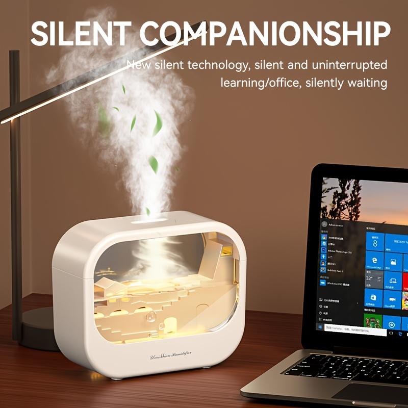 Аромадиффузор-увлажнитель воздуха для комнаты, домашний увлажнитель, зарядка USB, с красочной подсветкой, автоматическое отключение, подходит для гостиных, спален