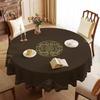 Круглая Скатерть Водонепроницаемая, Маслостойкая И Не требующая глажки Скатерть для гостиничного круглого стола Покрытие-скатерть ПВХ Круглая скатерть Скатерть Mengqu