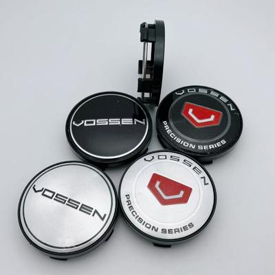 4 шт. 60 мм ( 56 мм Внутренний диаметр ) Логотип Vossen Эмблема Центральные Колпачки на Диски Автомобиля Крышка Центральной Части Диска Автомобиля Колпачки Ступицы Автомобильные Аксессуары Черный/Серебристый