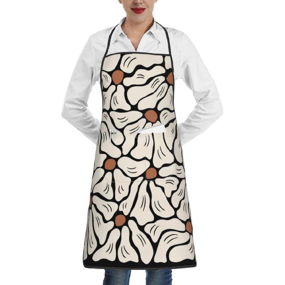 Женские Мужские Фартуки Нагрудники Шеф-повара Фартуки для Выпечки с Карманами для Декора Кухни BBQ Выпечки Жарки Готовки