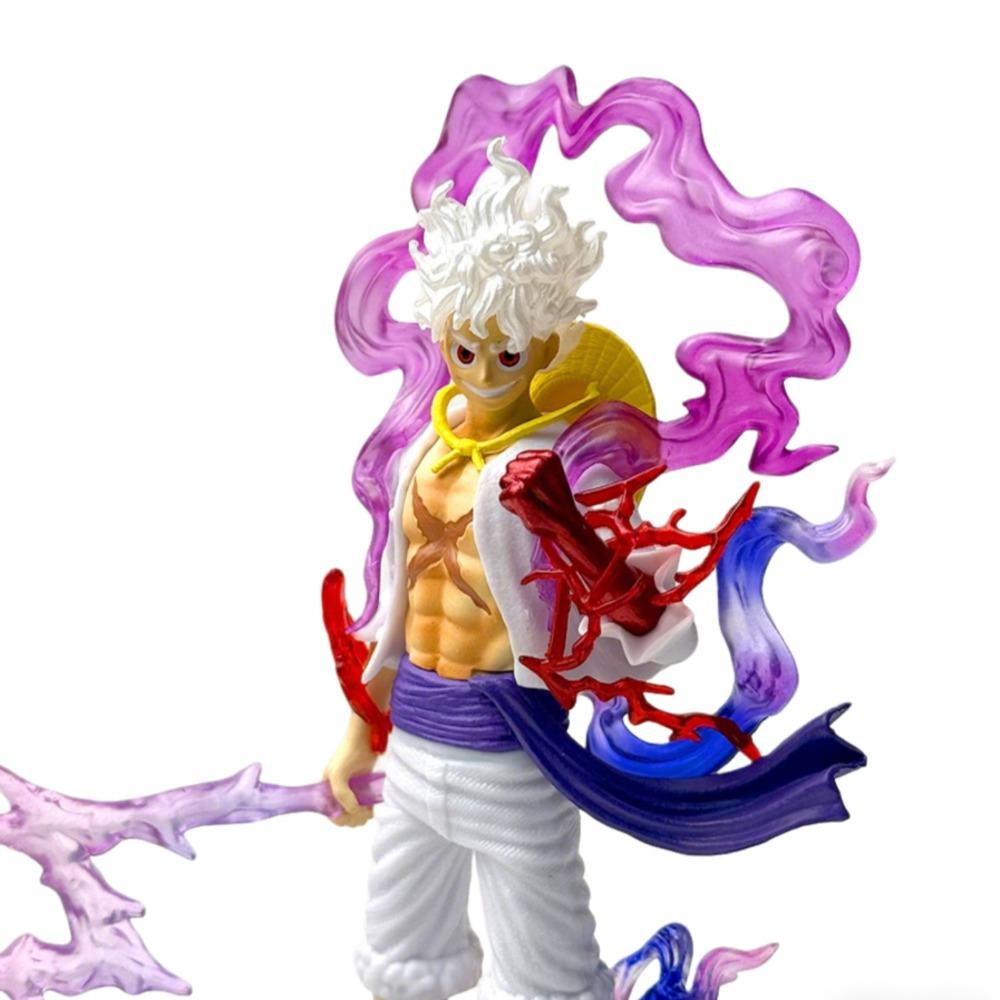 21 см Аниме фигурка One Piece Луффи GEAR 5 Фигурка Ника Луффи Бог Солнца Фигурки Действия Коллекционная Модель Игрушки Подарок