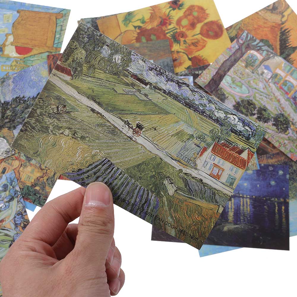 PCs/lot Colourful Gift Office & School Supplies New Postcards Retro Bookmark Van Gogh Oil Painting
