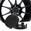 Rhinotuning Wheel Center Caps 75mm 70mm 4pcs Black Wheel Cover Center Cover