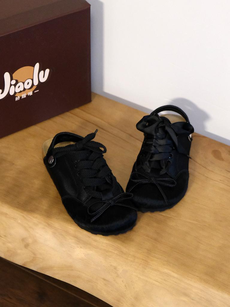 UglyCute Туфли на плоской подошве с круглым носком и бантом Модные легкие удобные нескользящие дышащие износостойкие женские сандалии