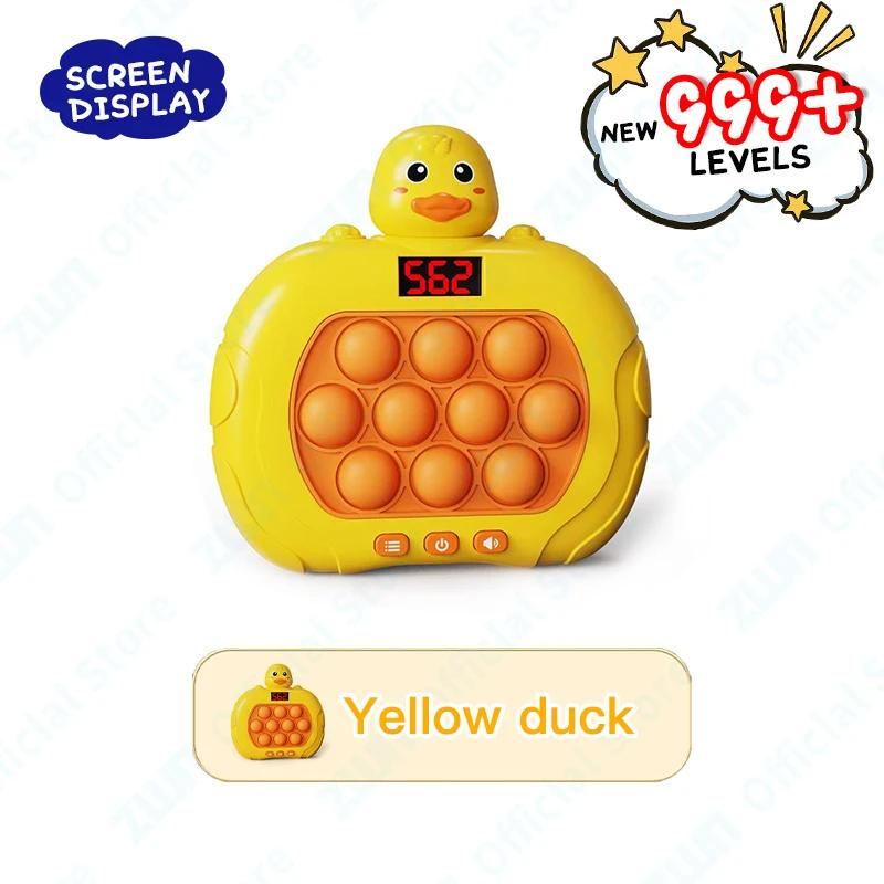 Электронный игровой автомат Pop Quick Push Bubbles 999 уровня, детские забавные сжимающие игрушки с героями мультфильмов, антистрессовые сенсорные пузырчатые игрушки, подарки