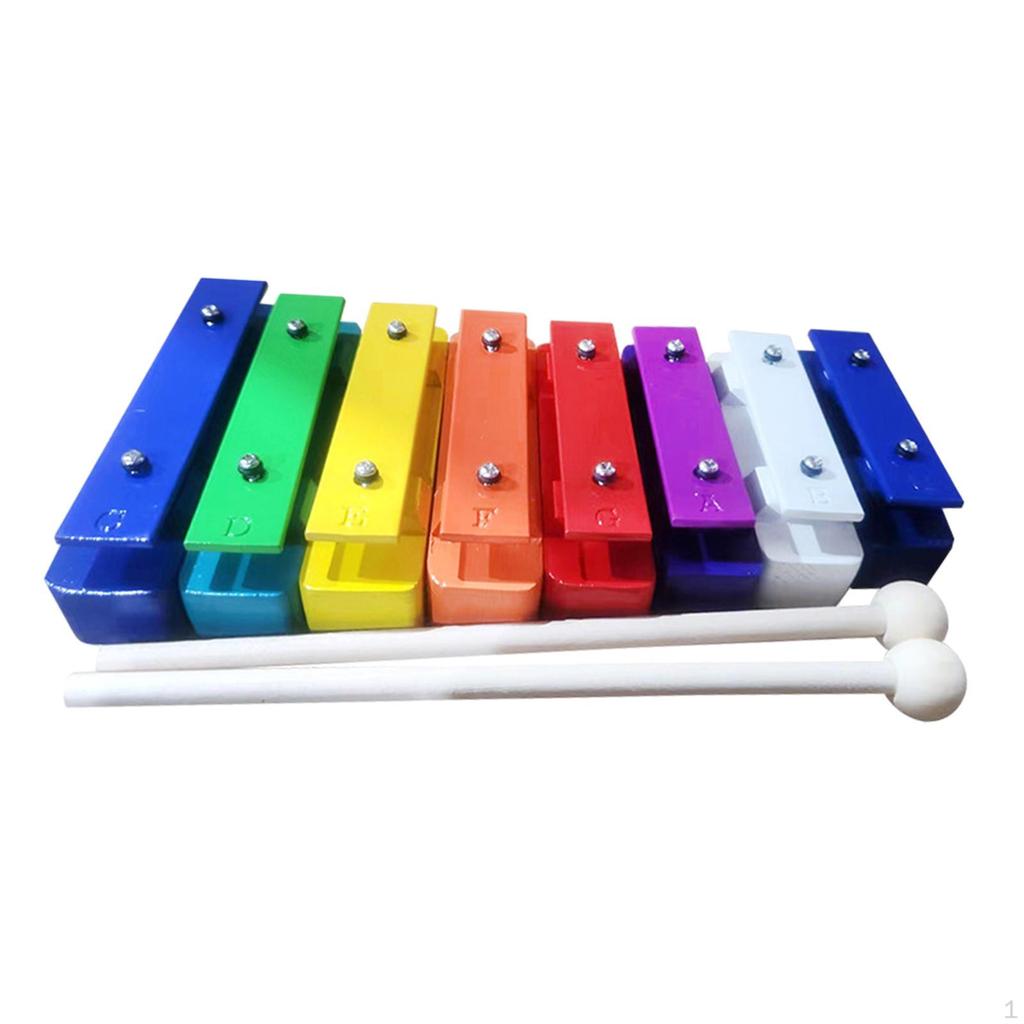 8 Note Glockenspiel Xylophone Hand Eye Coordination,Music Toys, Music Instrument for Preschool