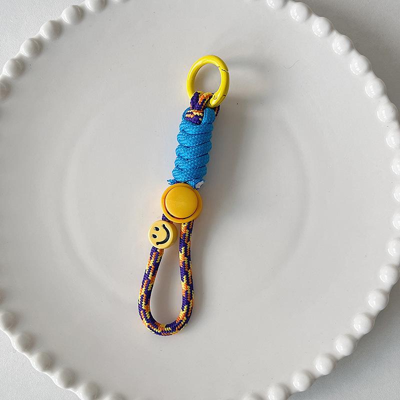 Fashion Keyring Creative Braided Lanyard Keychain For Phone Case Women Anti Lost Knot Rope Strap Car Key Chains Diy Accessories