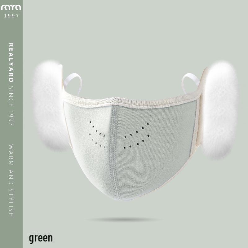 Комплект детских плюшевых наушников и теплой маски 3D Plush — дышащие, морозостойкие для мальчиков и девочек