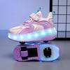 Children's LED Light Skate Shoes Kids Sneakers for Girl Boy