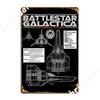 Battlestar Galactica Colonial Viper Metal Sign Wall Decor Retro Club Party Tin Sign Poster