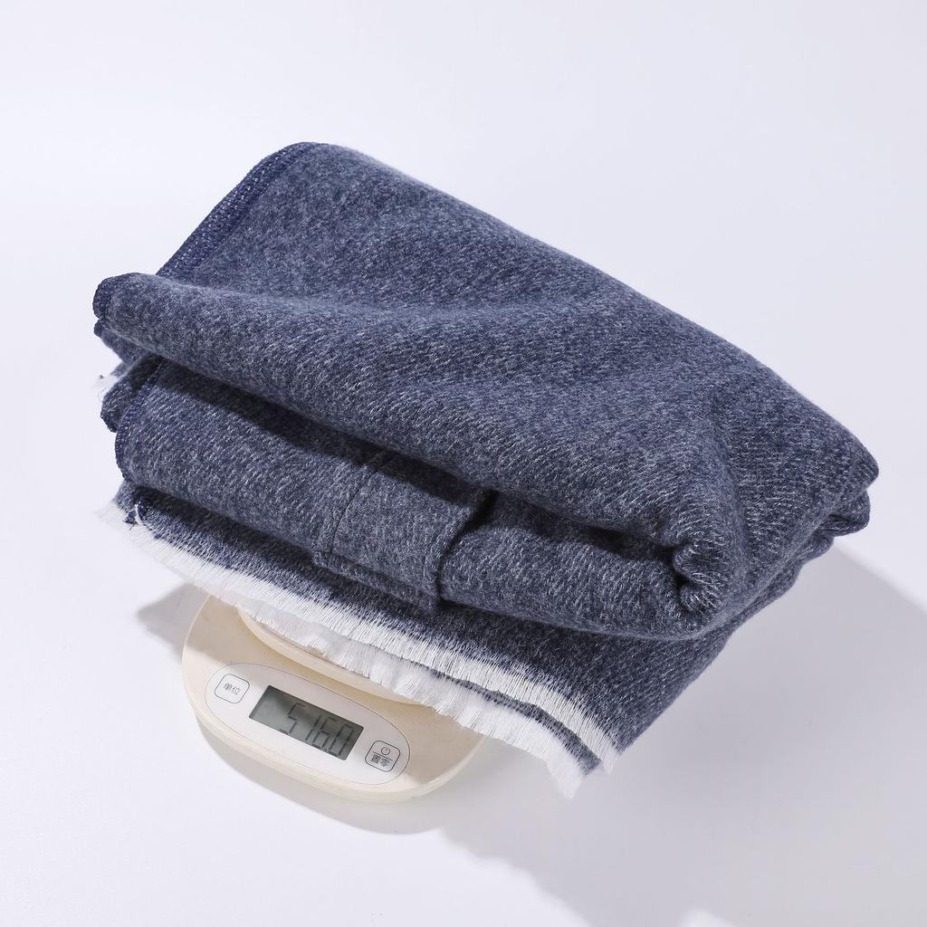 European and American Style Women's Fashion Shawl Knitted Solid Color Pashmina Split Tie Cape Autumn and Winter Warm Scarf